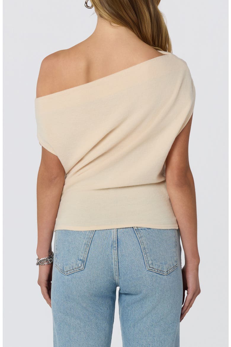 Off the Shoulder Knit Top, Alternate, color, CREAM