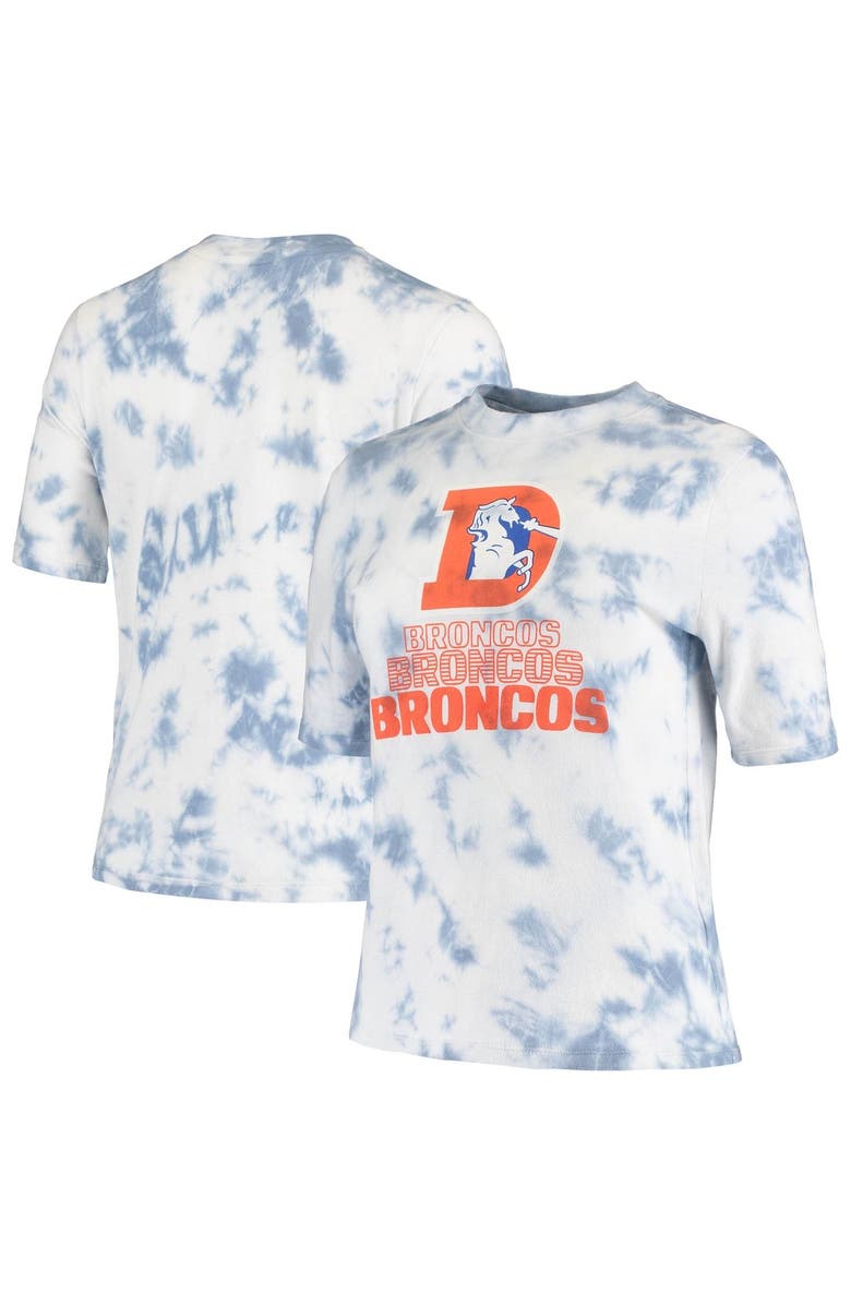 Junk Food Women's Junk Food Royal Denver Broncos Team Spirit Tie-Dye T-Shirt, Alternate, color, 