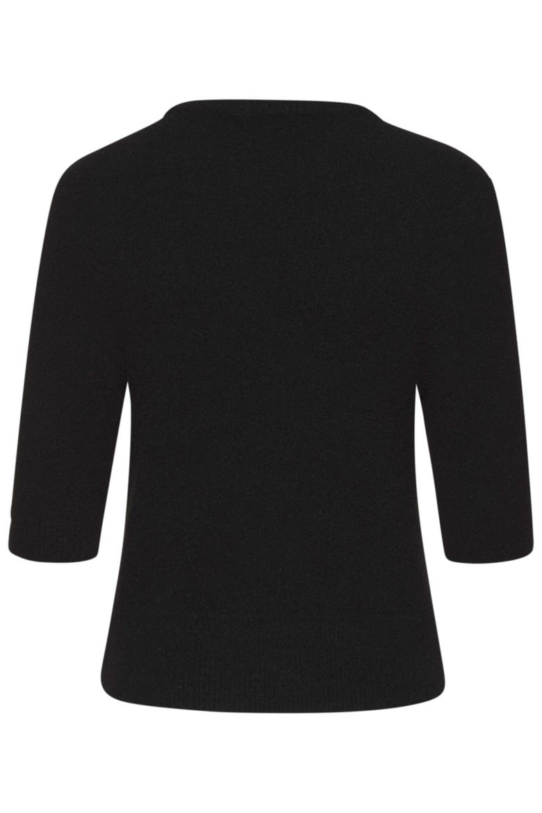 Elbow Length Sleeve Sweater, Alternate, color, Black