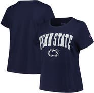 PROFILE Women's Profile Navy Penn State Nittany Lions Plus Size Arch Over Logo Scoop Neck T-Shirt