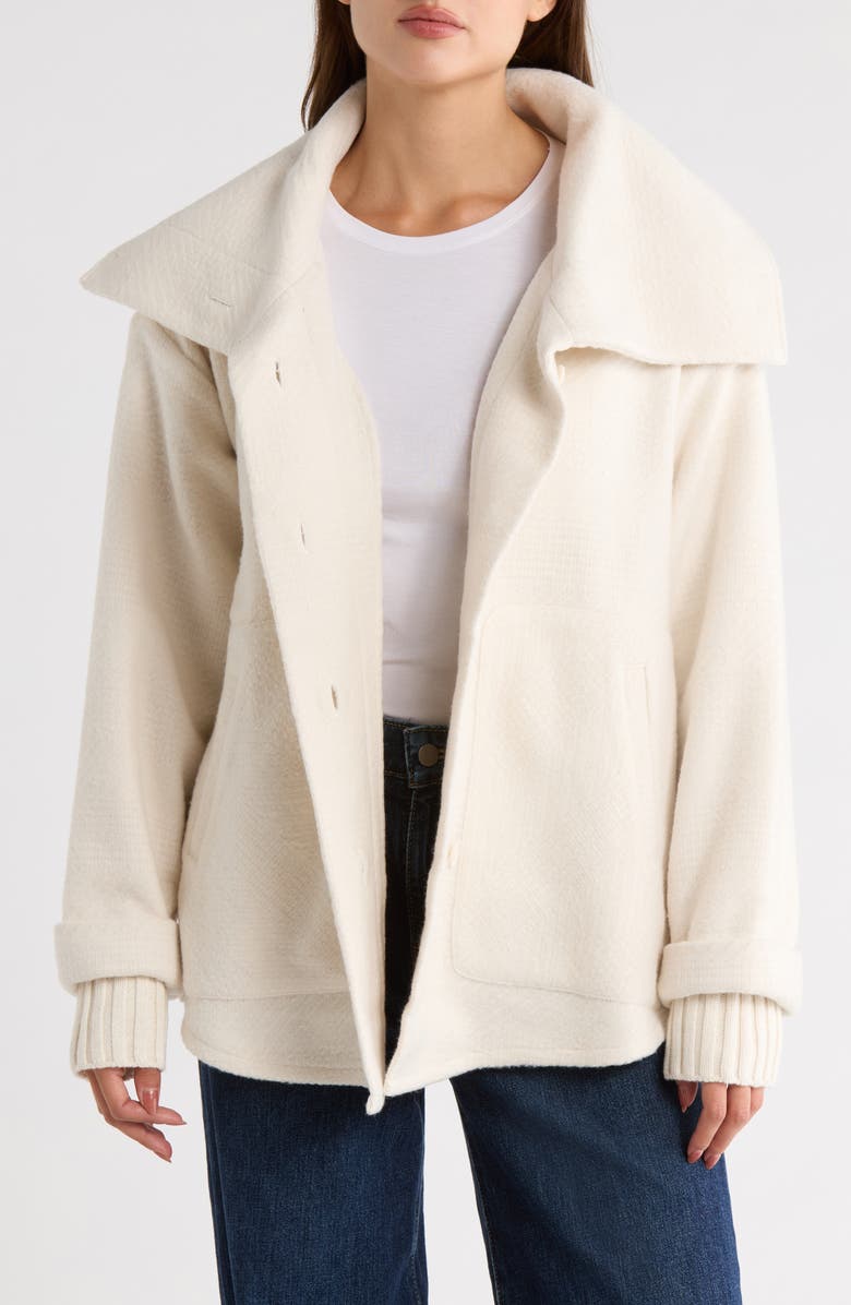 Splendid x @cellajaneblog Plaid Jacket, Alternate, color, Snow