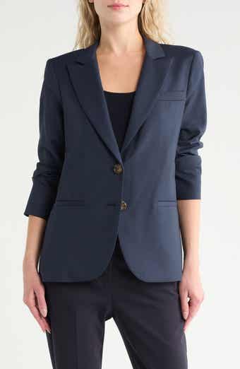 TWP Peak Lapel Stretch Wool Blazer