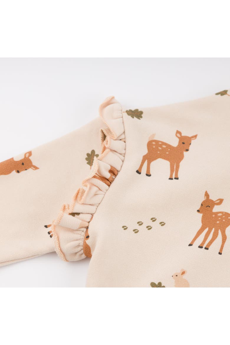 Deer Print Slouch-Toddler, Little Kid, Alternate, color, Pale Pink