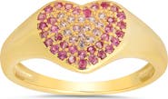 Queen Jewels Ombré CZ Heart Ring