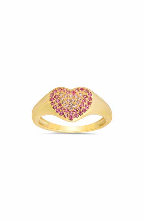 Queen Jewels Ombré CZ Heart Ring
