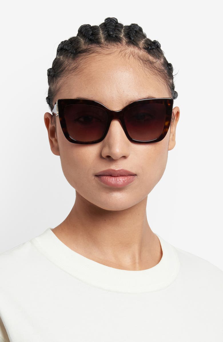 Marc Jacobs 54mm Gradient Cat Eye Sunglasses, Alternate, color, Havana/ Brown