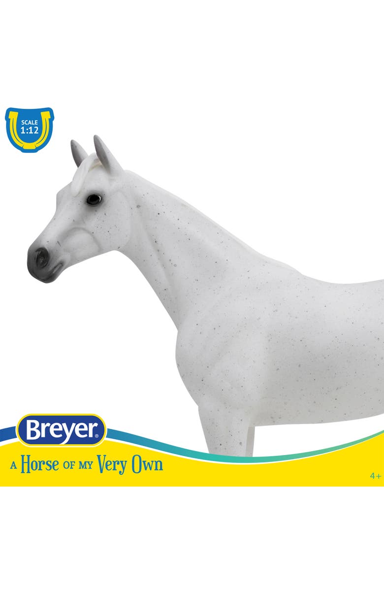 Breyer Horses The Freedom Series Fleabitten Grey Thoroughbred, Alternate, color, White
