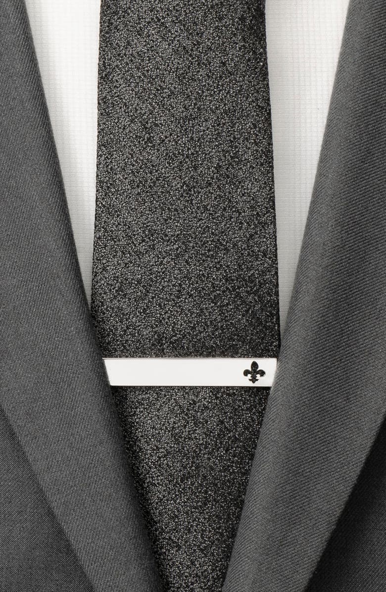 Cufflinks, Inc. Fleur De Lis Tie Bar, Alternate, color, Silver
