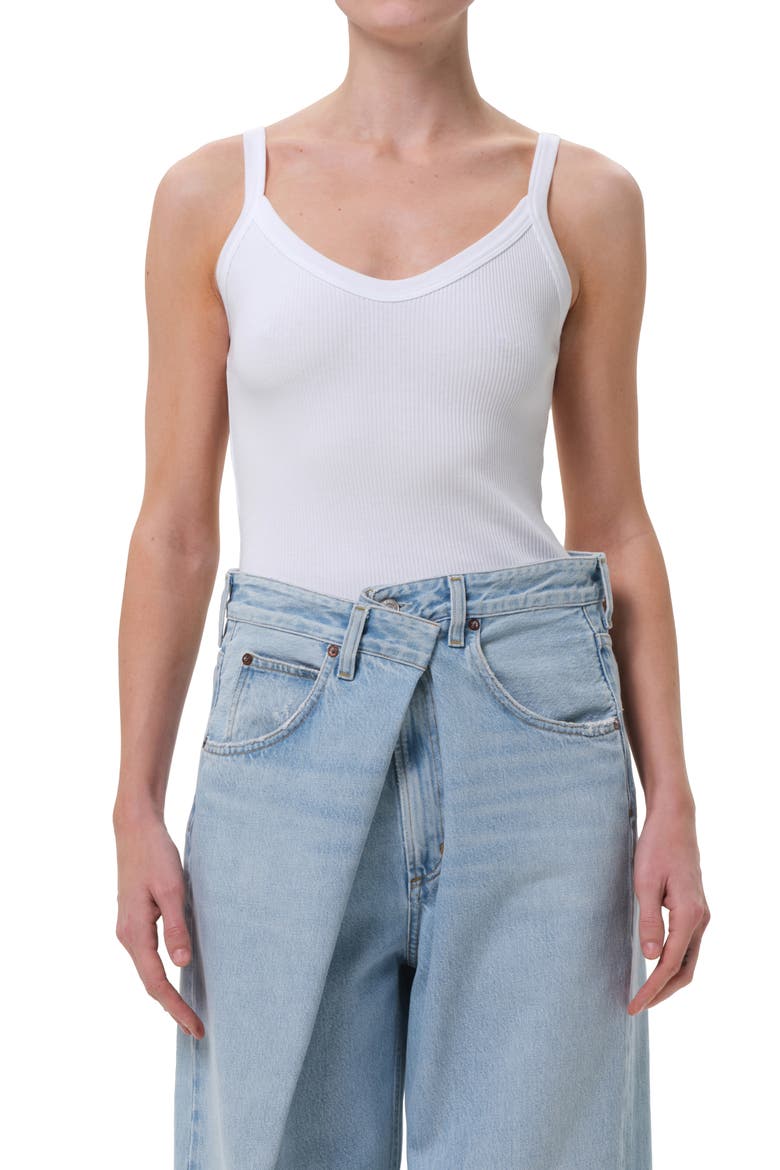 Jordan V-Neck Tank, Main, color, WHITE