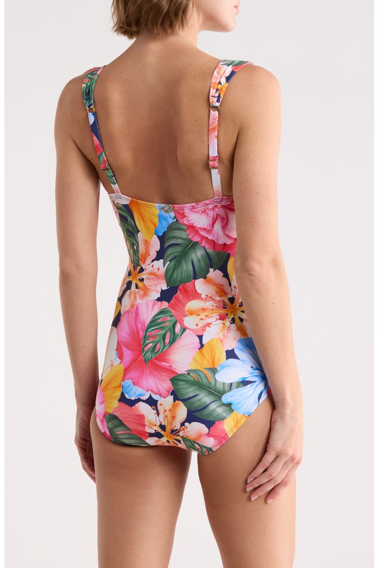 Surplice Mio One-Piece Swimsuit, Alternate, color, PANTHEON BLUE