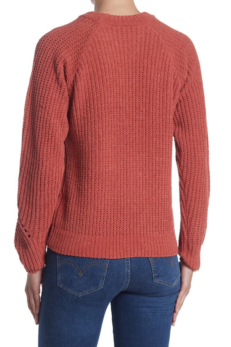 Sweet Presence Knit Sweater, Alternate, color, RUSTY ROSE