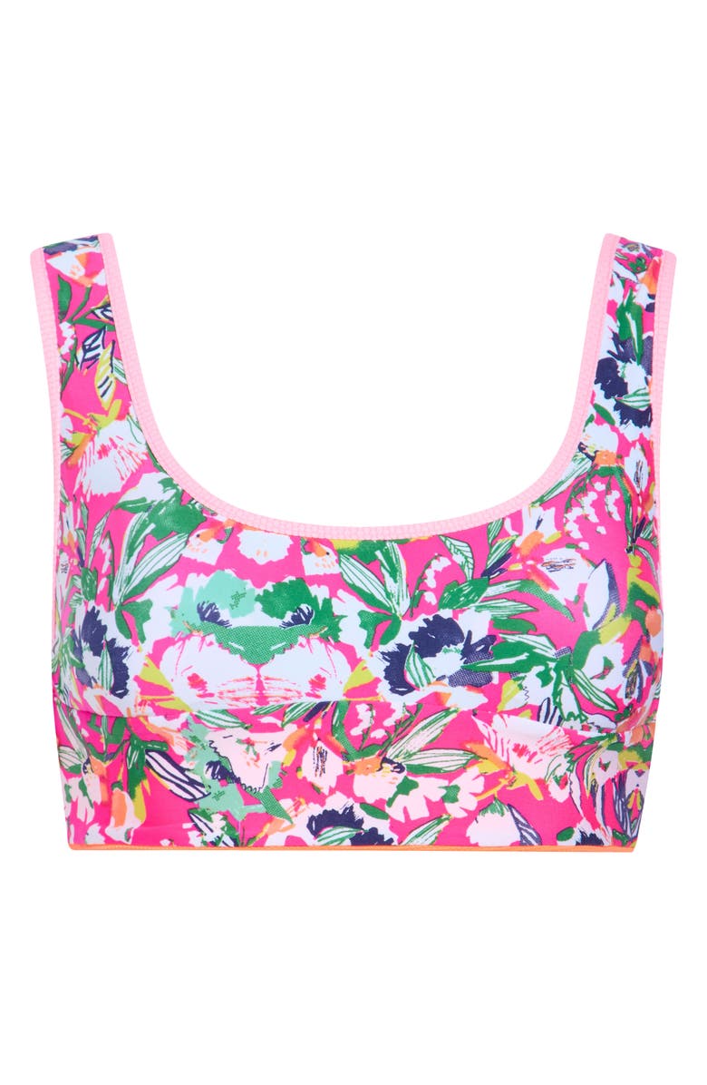 Maaji Bluebell Stripe Donna Reversible Bikini Top, Alternate, color, Orange