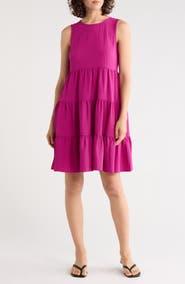 DKNY Commuter Sleeveless Swing Minidress