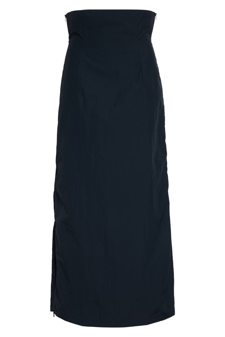 Fosca Adjustable Recycled Nylon & Organic Cotton Skirt, Alternate, color, NAVY
