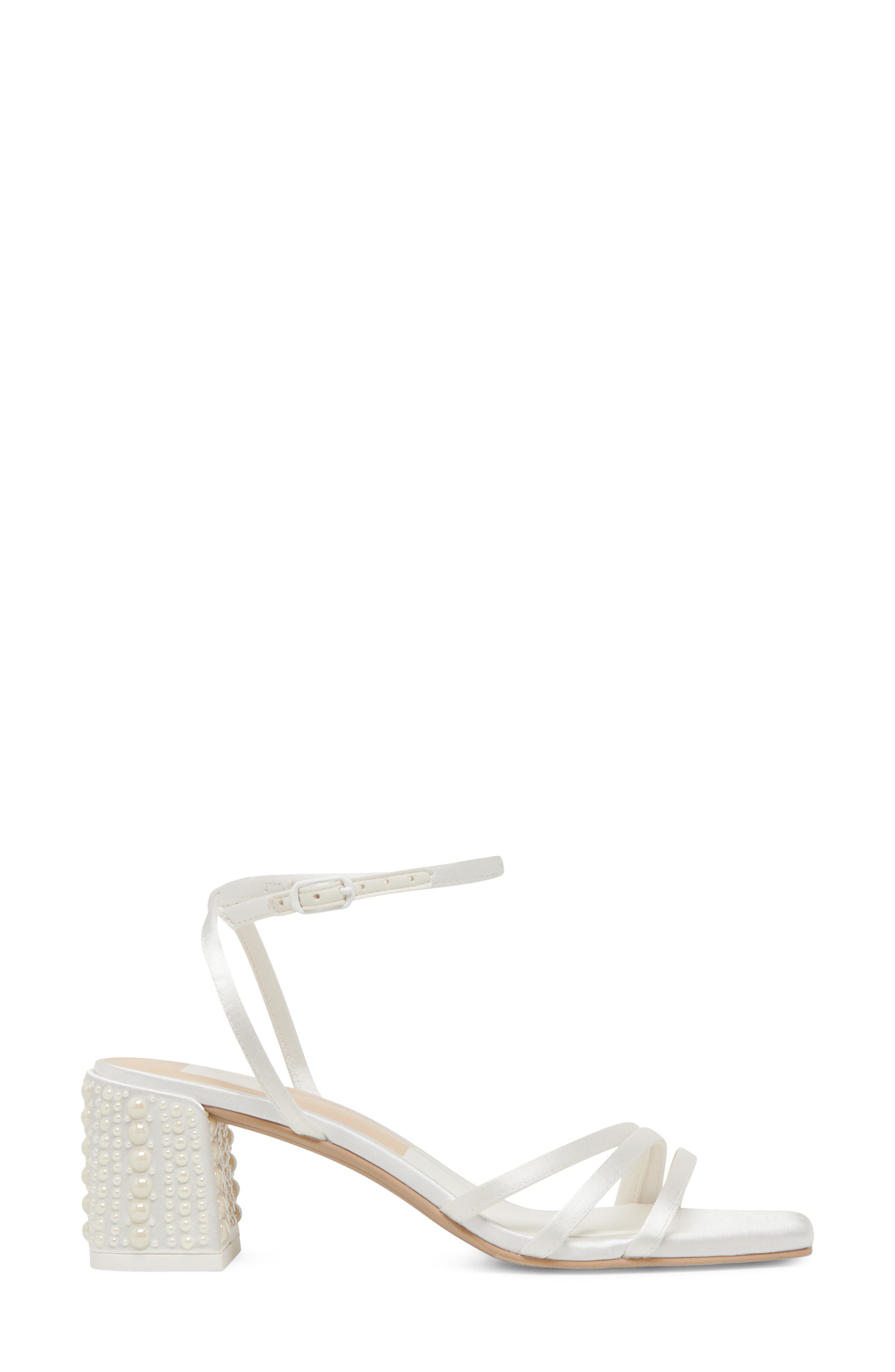 Ysabel Ankle Strap Sandal, Alternate, color, TRUE WHITE PEARLS