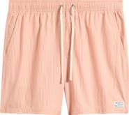 RVCA Exotica Stripe Seersucker Drawstring Shorts