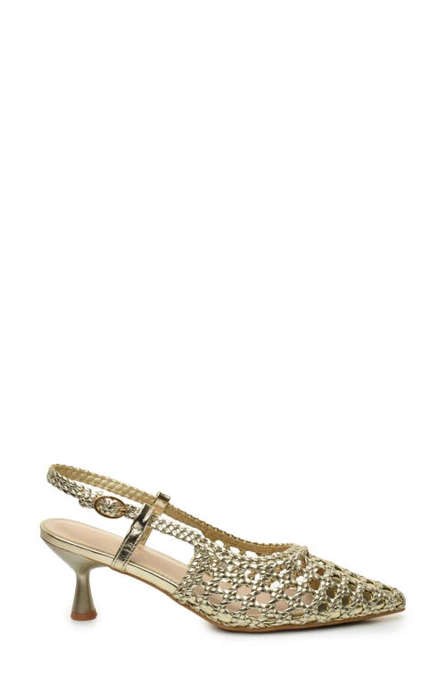 NICOLE MILLER NICOLE MILLER KNOTTY BRAIDED SLINGBACK PUMP 
