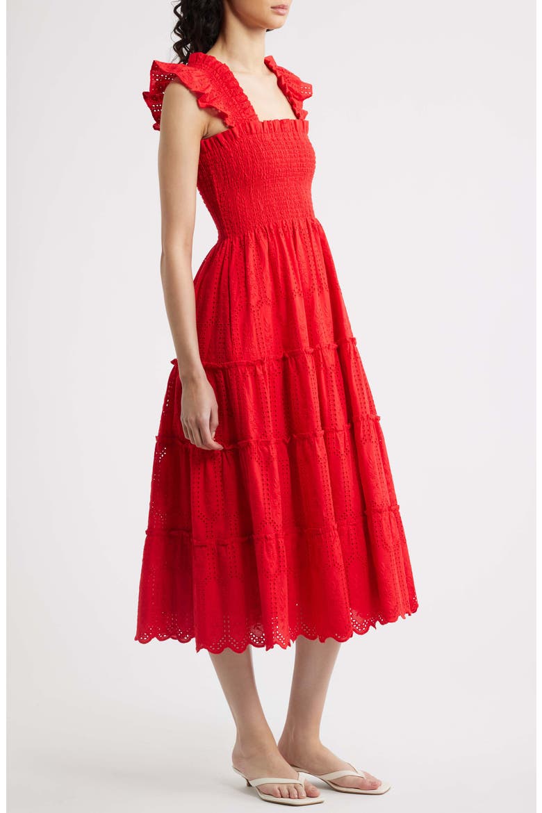 The Ellie Nap Midi Dress, Alternate, color, RED