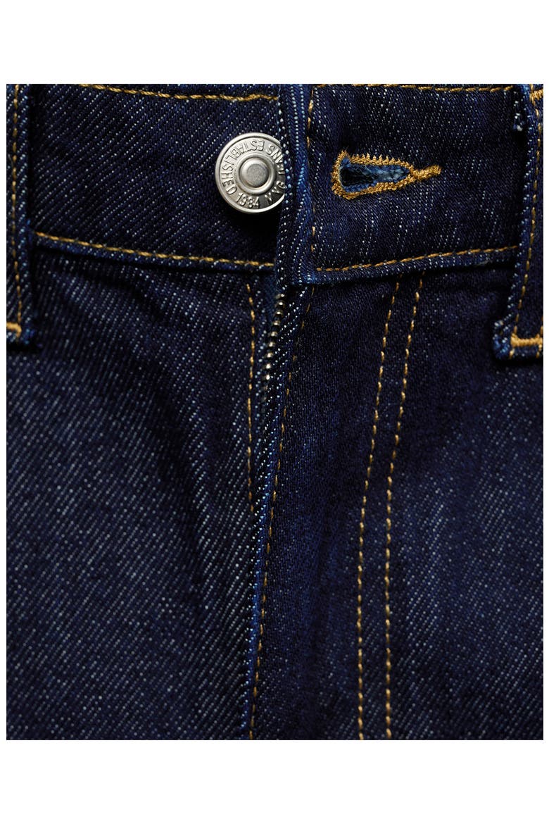 Relaxed Long Denim Shorts, Alternate, color, OPEN BLUE