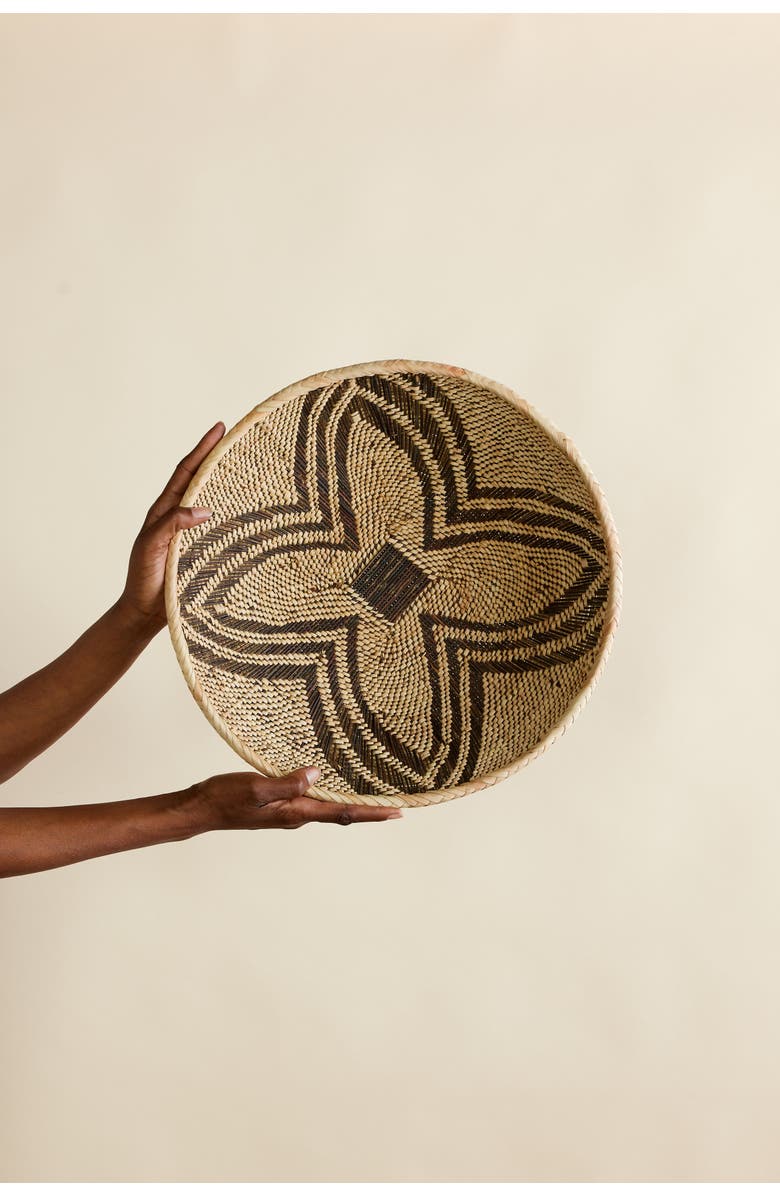 kanju Interiors Munyumbwe Winnowing Wall Basket, Alternate, color, Natural - Medium