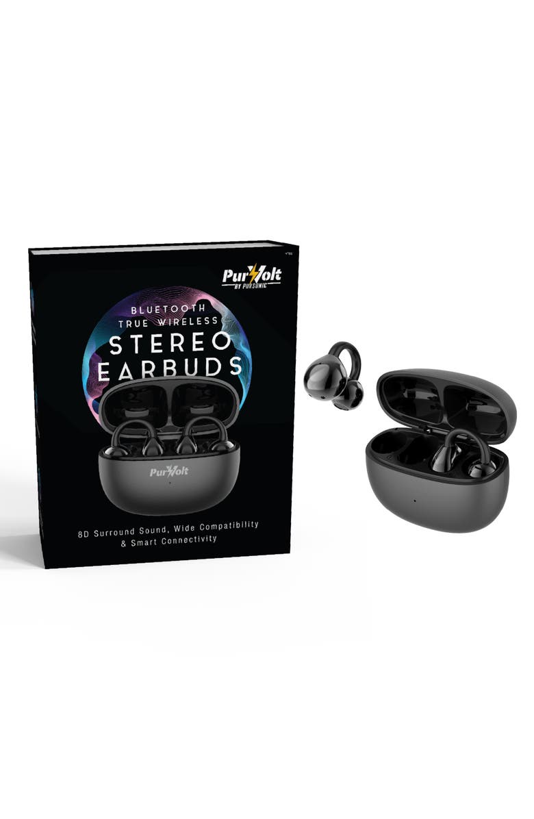 PURSONIC True Wireless Stereo Earbuds - Immersive Sound, Compact Design, All-Day Comfort, Main, color, Black