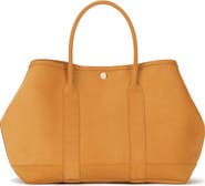 Ezra Arthur Audrey Velvet Leather Tote Bag