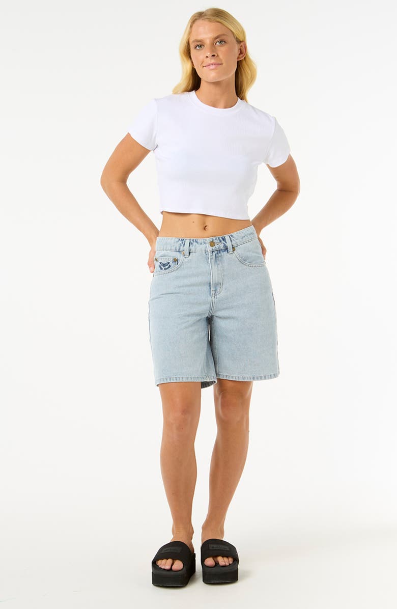 Rip Curl Aggie Denim Shorts, Alternate, color, Vintage Blue