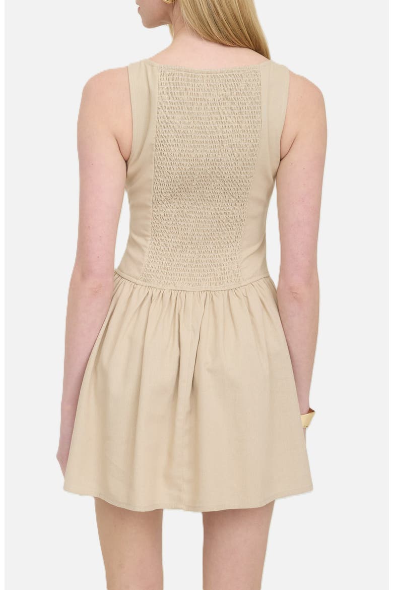 Drop Waist Minidress, Alternate, color, KHAKI