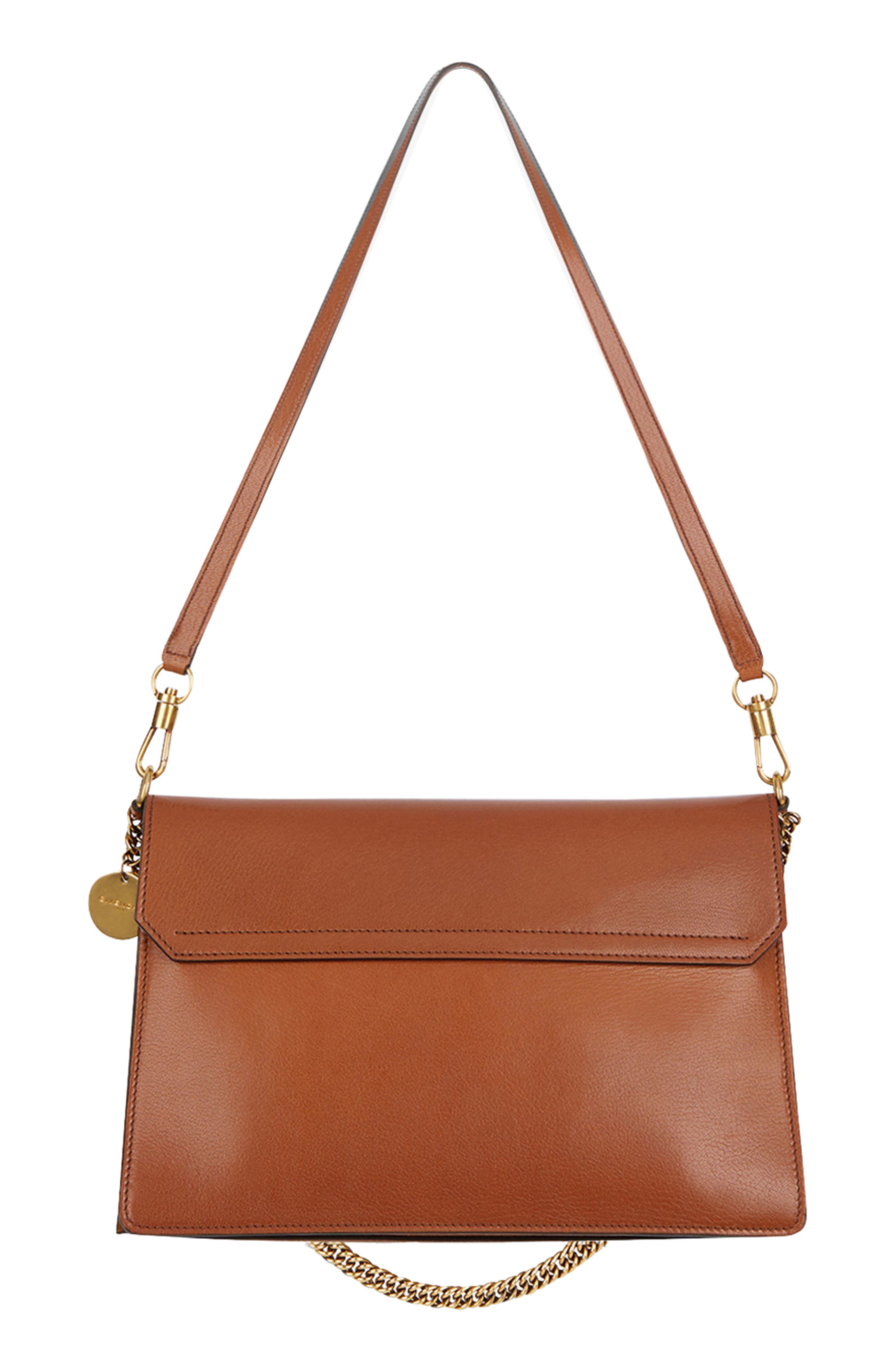 Medium GV3 Leather Crossbody Bag, Alternate, color, CHESTNUT