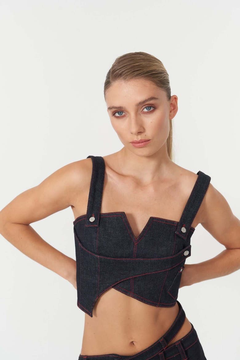 Harvey Crop Top, Main, color, Deep Blue