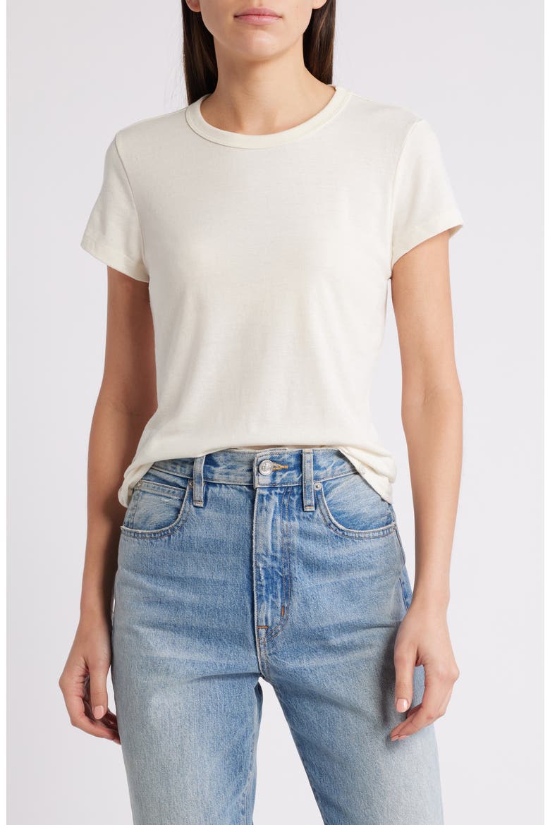 Re-Spun Signature Crewneck T-Shirt, Main, color, NATURAL