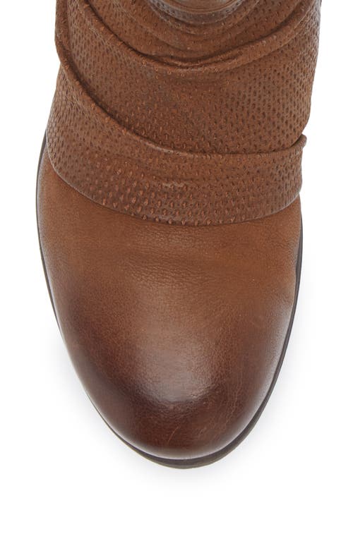 Miz Mooz Sallie Scrunch Leather Boot In Animal Print