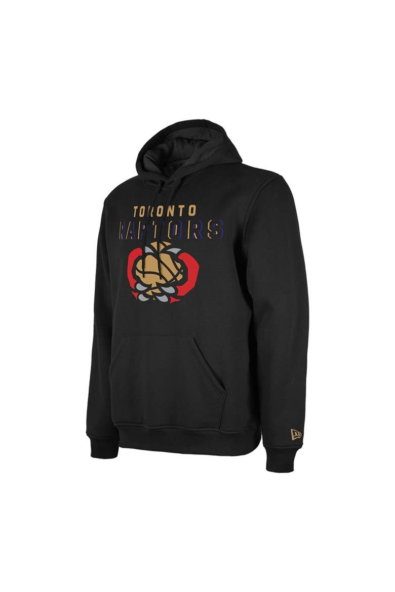 Men's New Era  Black Toronto Raptors 2024/25 City Edition Pullover Hoodie, Alternate, color, Black