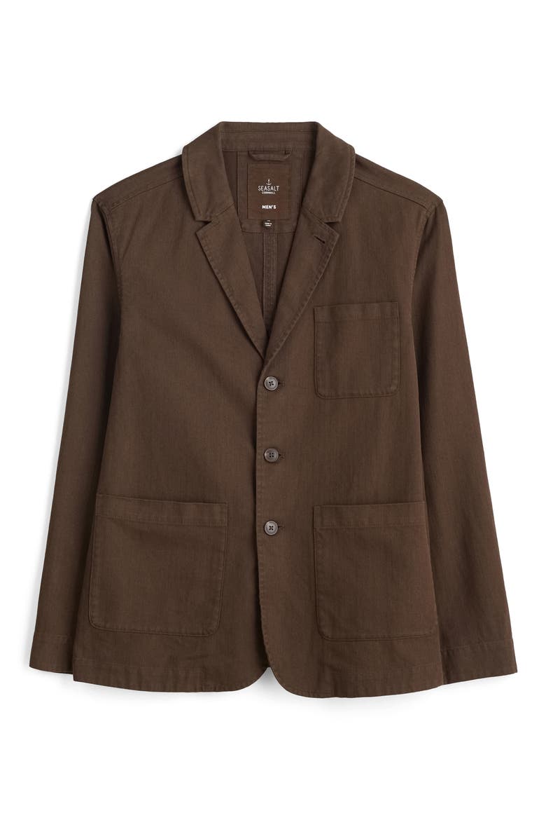 Tollgate Linen & Organic Cotton Blazer, Alternate, color, PEPPER