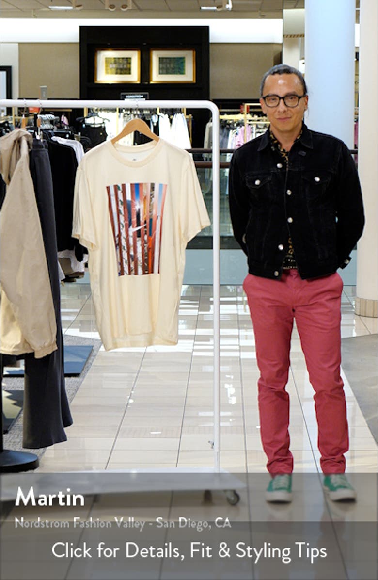 Open Stripe Graphic T-Shirt, sales video thumbnail