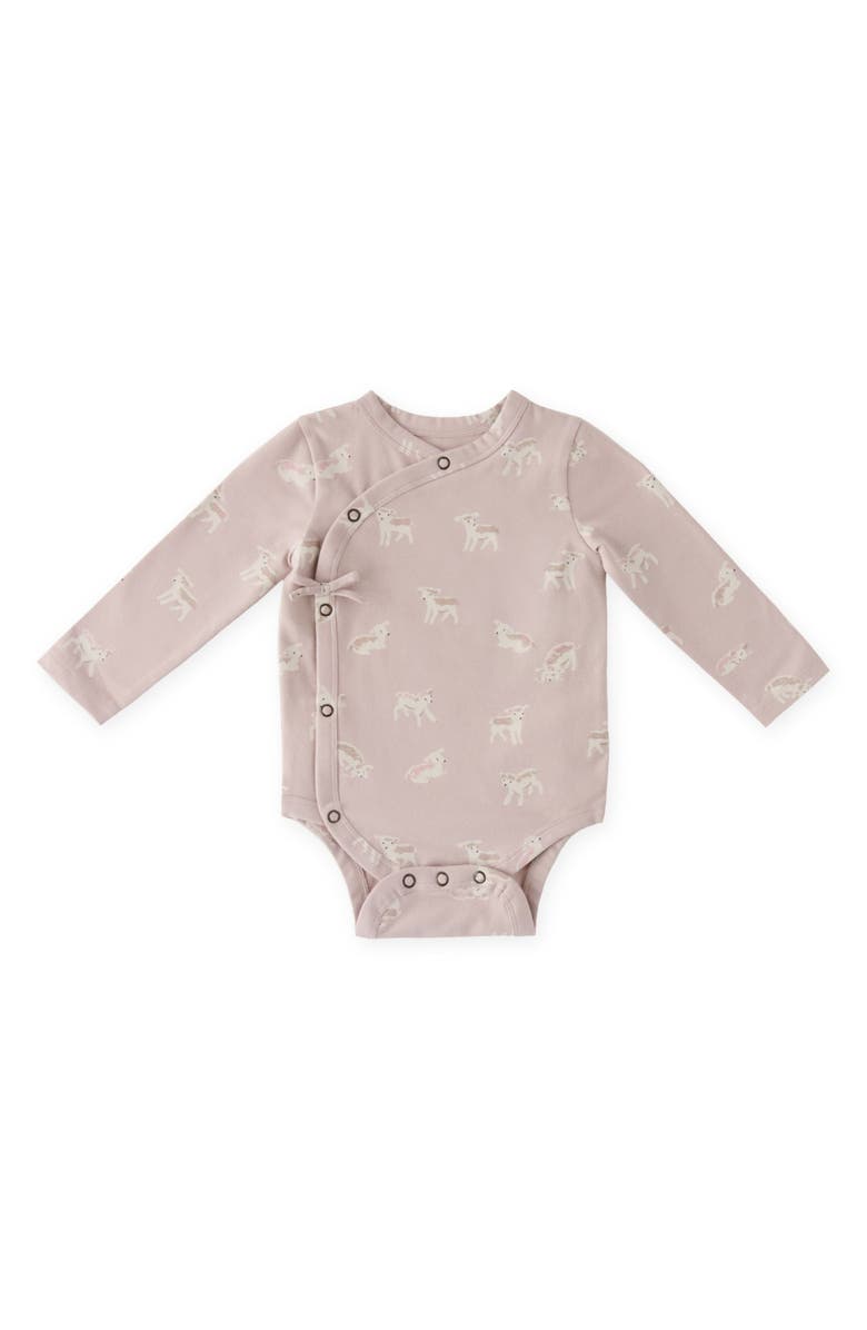 Pehr Long Sleeve Bodysuit, Main, color, Dear Lamb