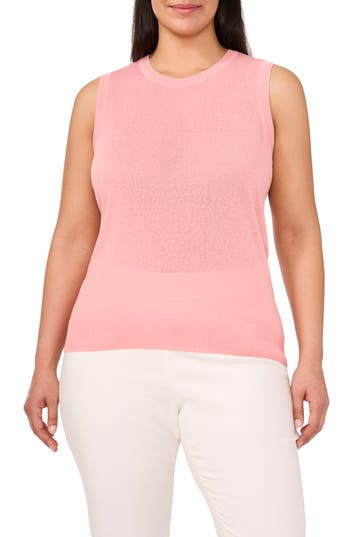 Halogen ® Crewneck Sleeveless Sweater In Pink