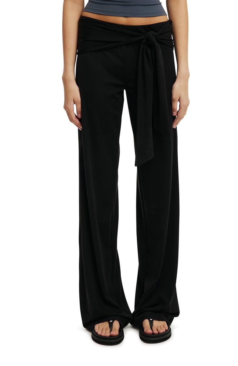 Cotton On Women's Honey Tie Pant, Main, color, Black