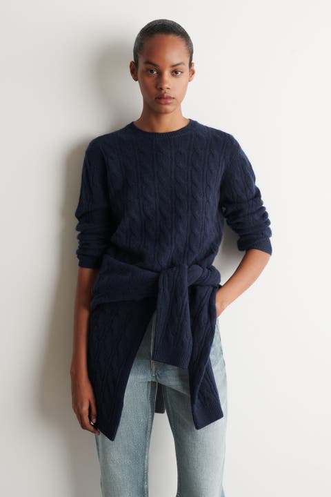 Cable-knit Cashmere Sweater