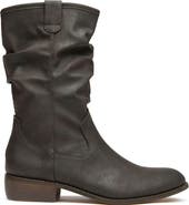 V.GAN LONDON Prune Mid Calf Boots