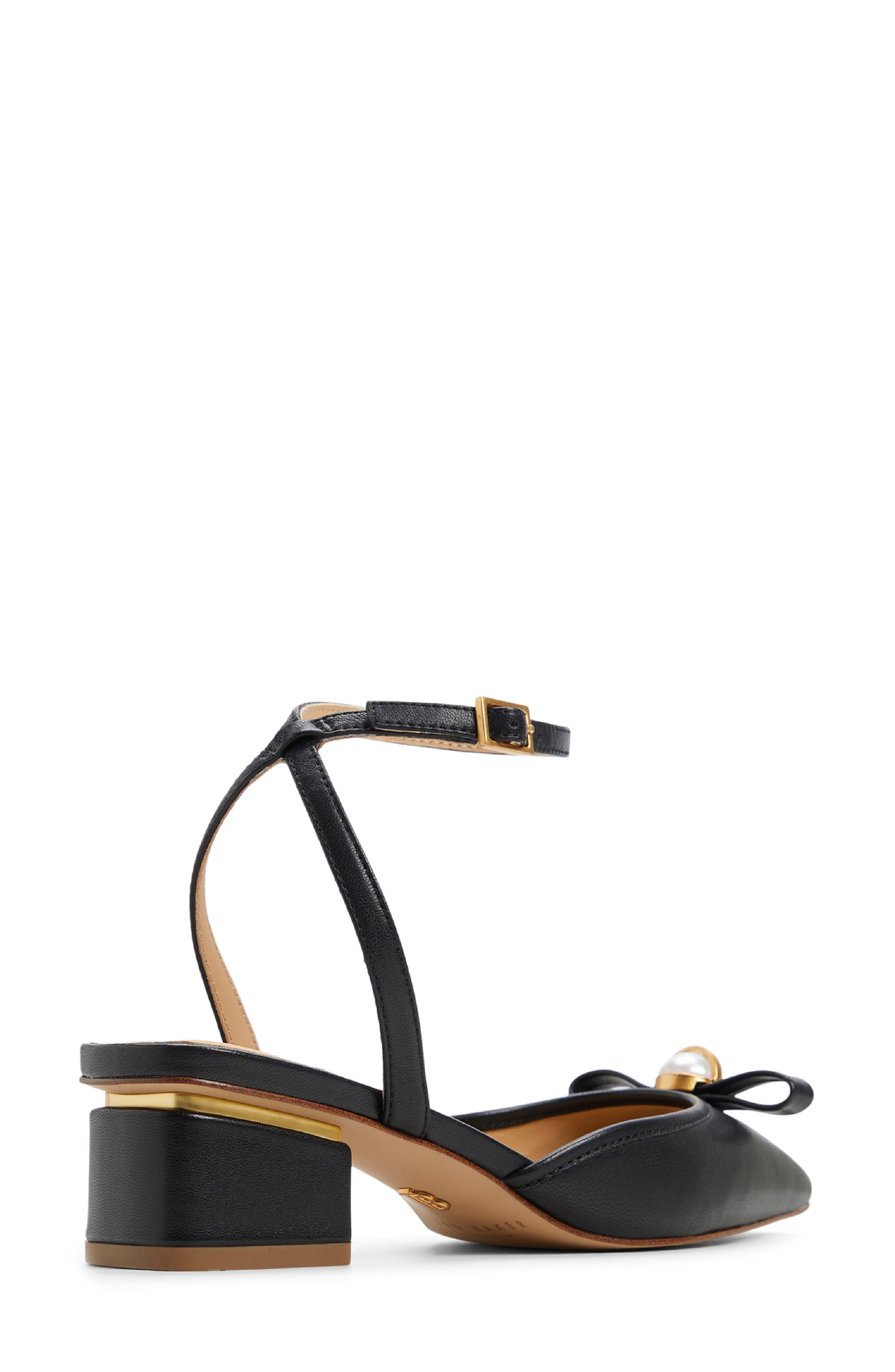 Ted Baker London Mabel Ankle Strap Pump, Alternate, color, Black