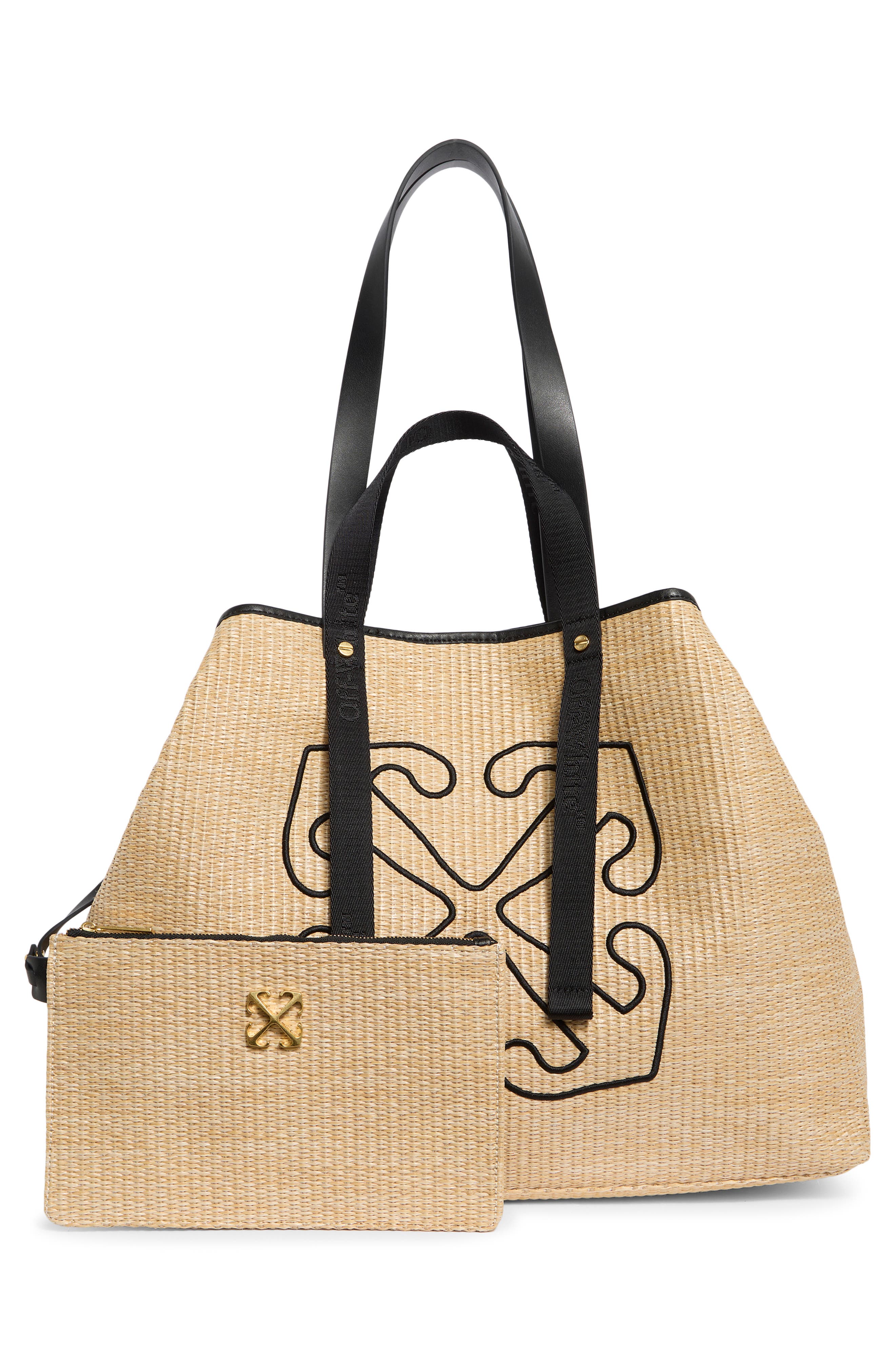 Off-White Classic Day Off Large Tote Bag, Alternate, color, Natural