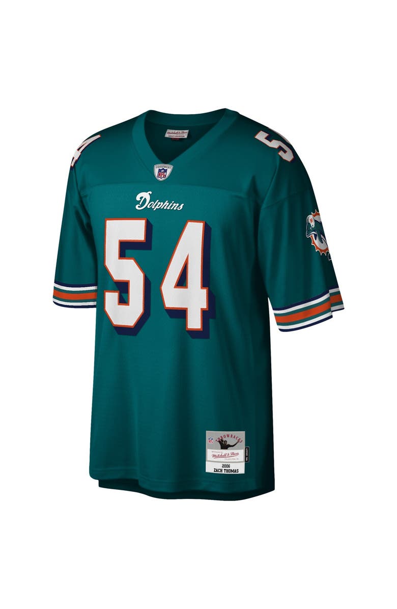 Mitchell & Ness Men's Mitchell & Ness Zach Thomas Aqua Miami Dolphins Legacy Replica Jersey, Alternate, color, Aqua