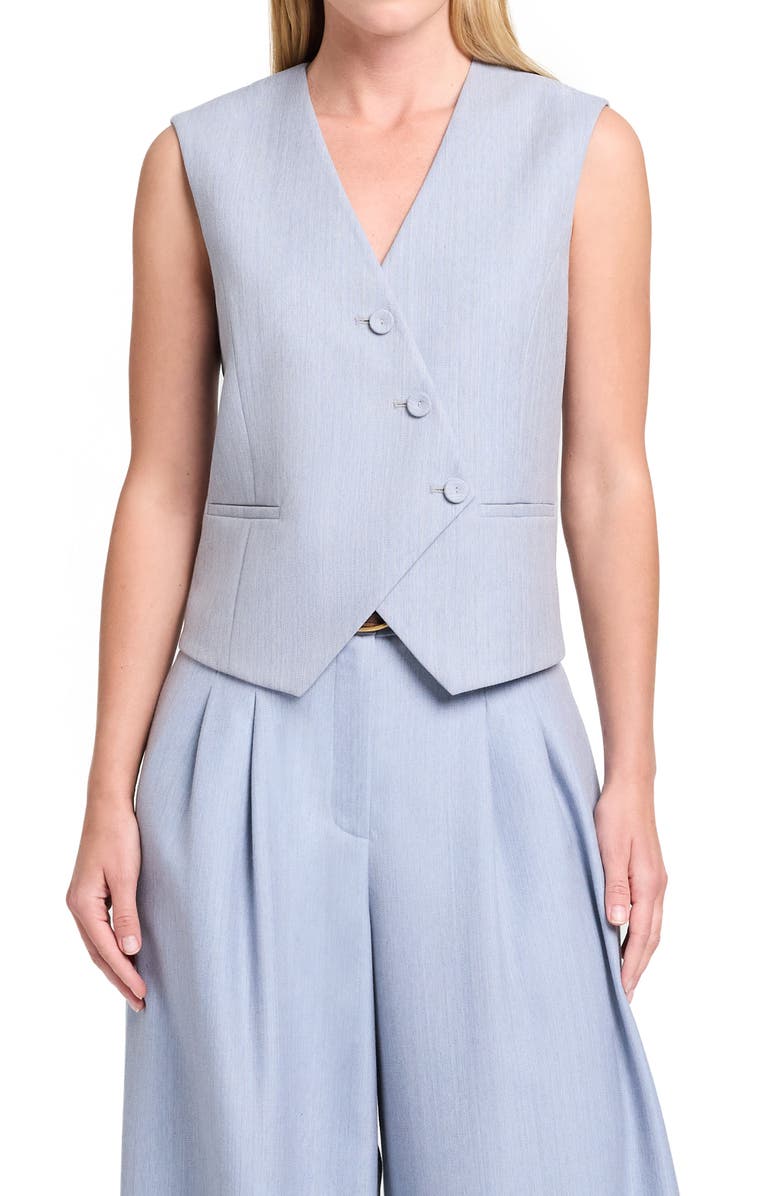 TWP Tyler Wool Vest, Main, color, Halogen Blue