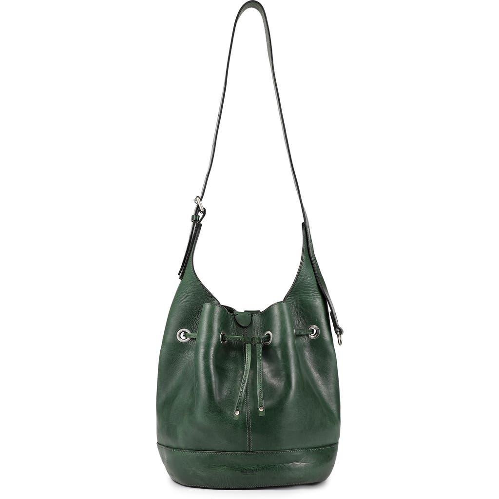 Old Trend Lily Shoulder Bucket Bag In Green
