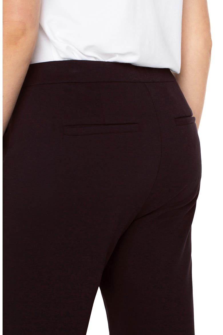 Kayla Wide Leg Pull-On Trousers, Alternate, color, BROWN TRUFFLE