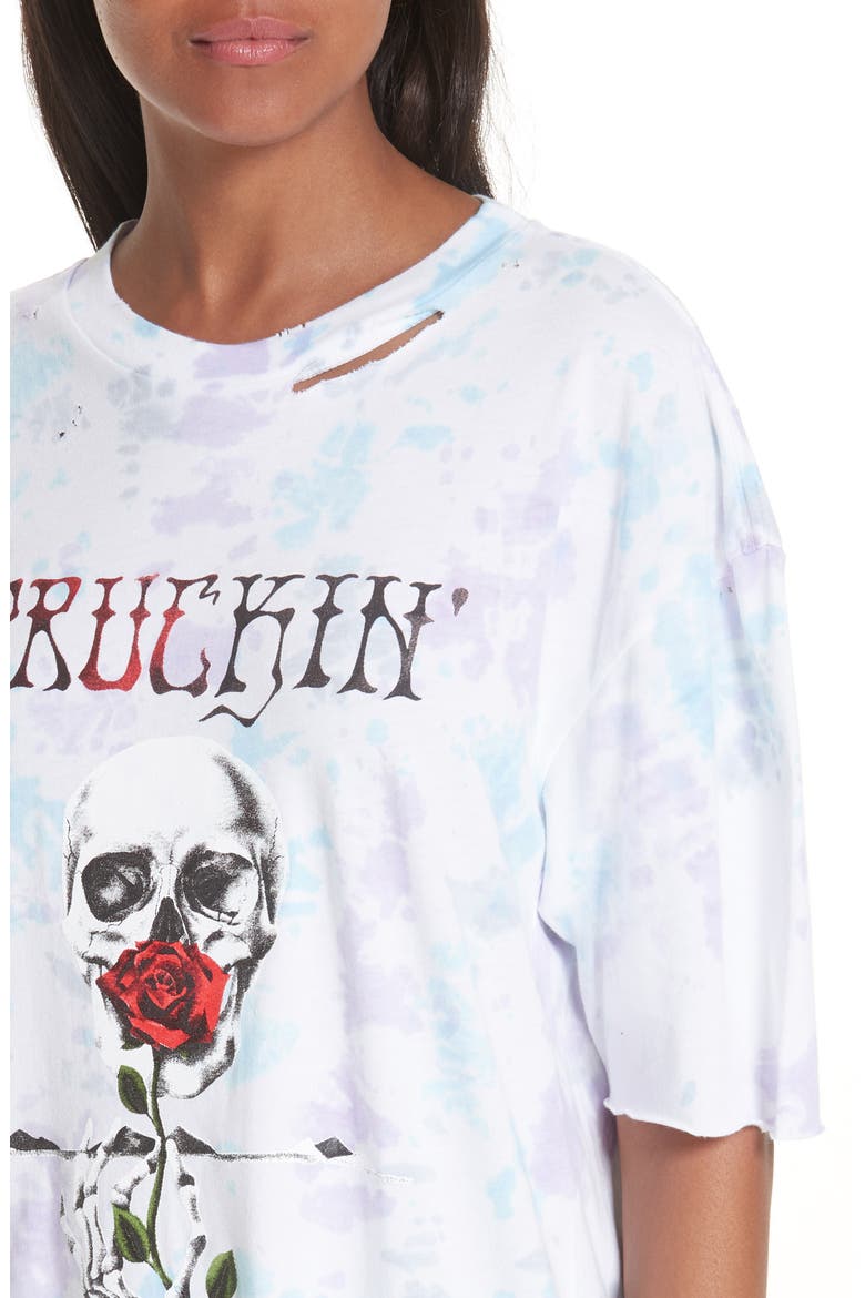Truckin' Distressed Tee, Alternate, color, TYE DYE