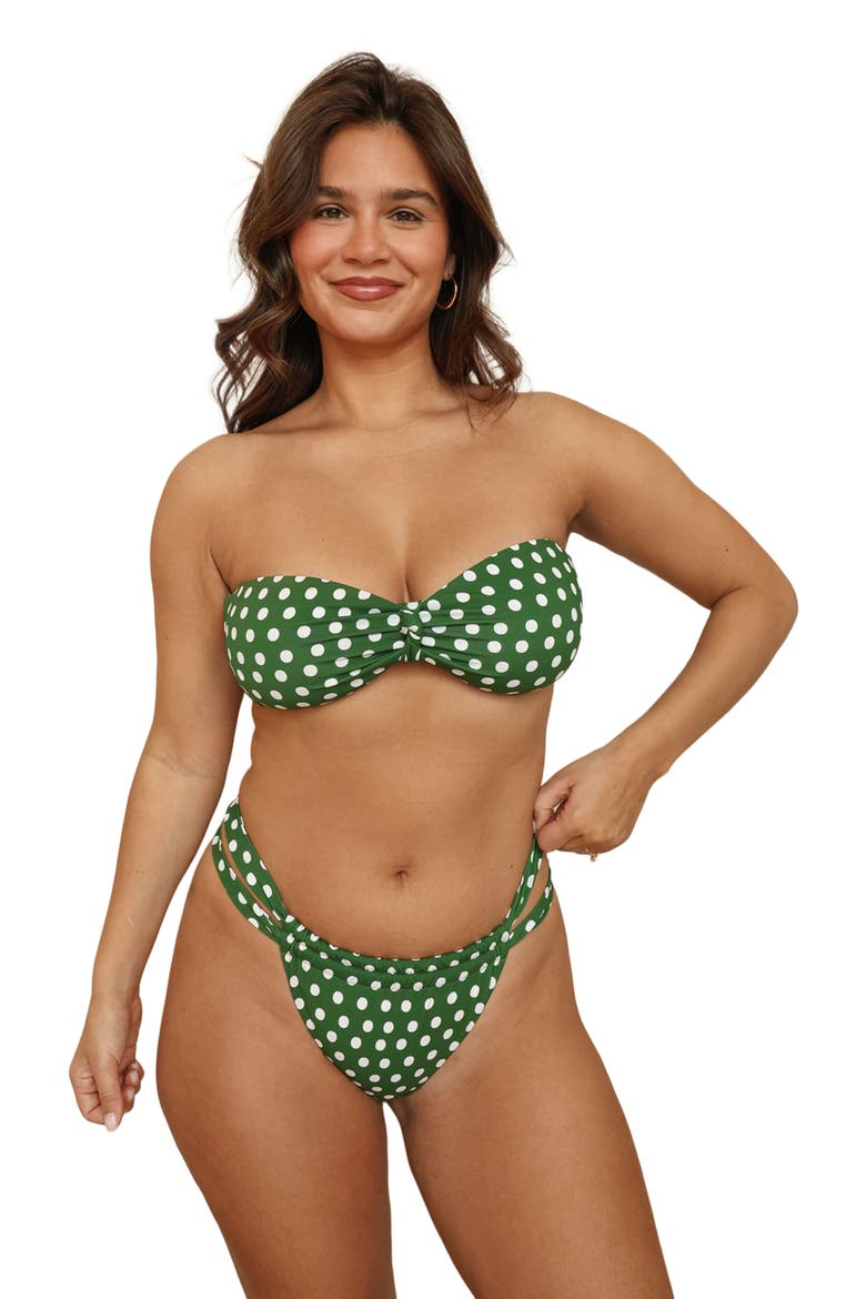 Serenade Cheeky Bikini Bottom, Alternate, color, Luna Verde
