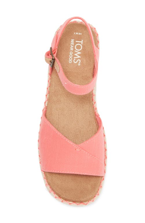 Toms Abby Espadrille Sandal In Pink