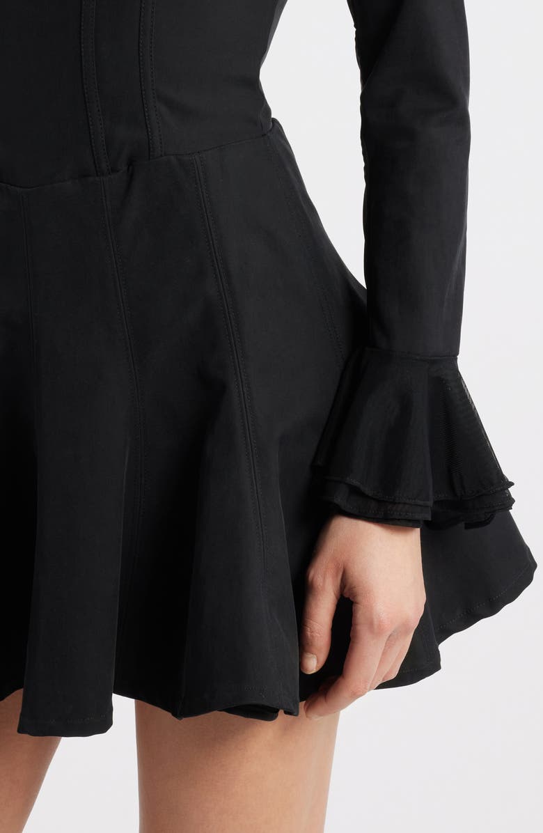 Mistress Rocks Long Sleeve Corset Minidress, Alternate, color,